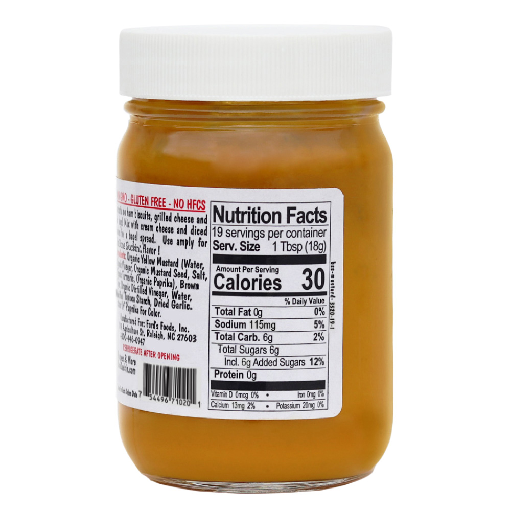 Bone Suckin' Mustard, 12 oz in Glass Bottle - Image 4