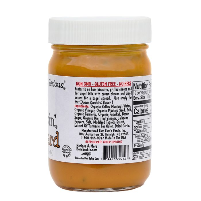 Bone Suckin Mustard, Sweet Spicy - Ingredients