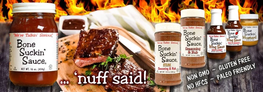 BBQ Sauce, Bone Suckin' Sauce ad