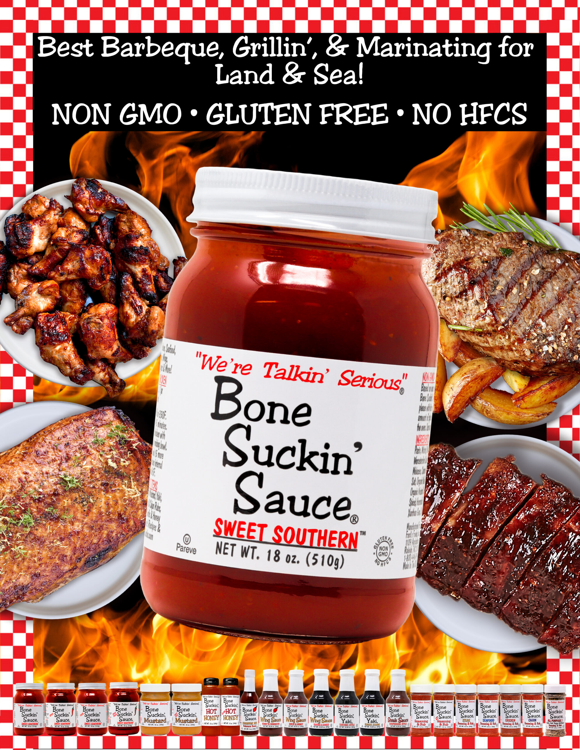 Bone Suckin’ Sauce Best BBQ Flyer