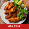Glazing - plate of chicken wings image