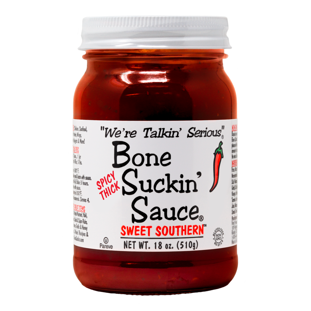 Spicy Thick Sweet Southern Bone Suckin' Sauce, 18 oz. Jar