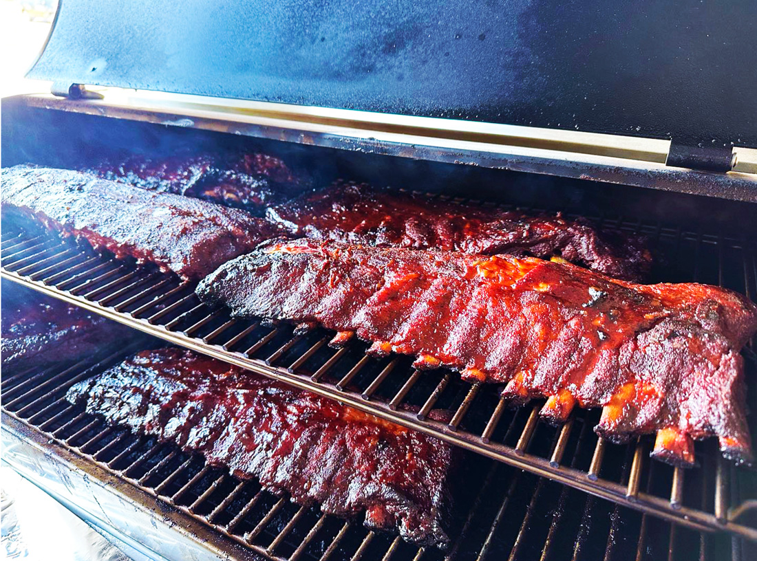 Ribs on the grill