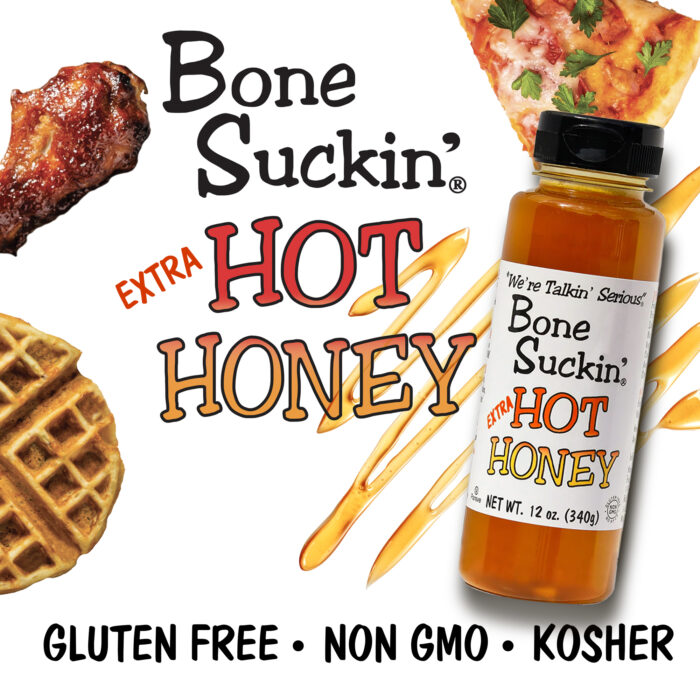 Bone Suckin' Extra Hot Honey - Gluten Free, Non GMO, Kosher