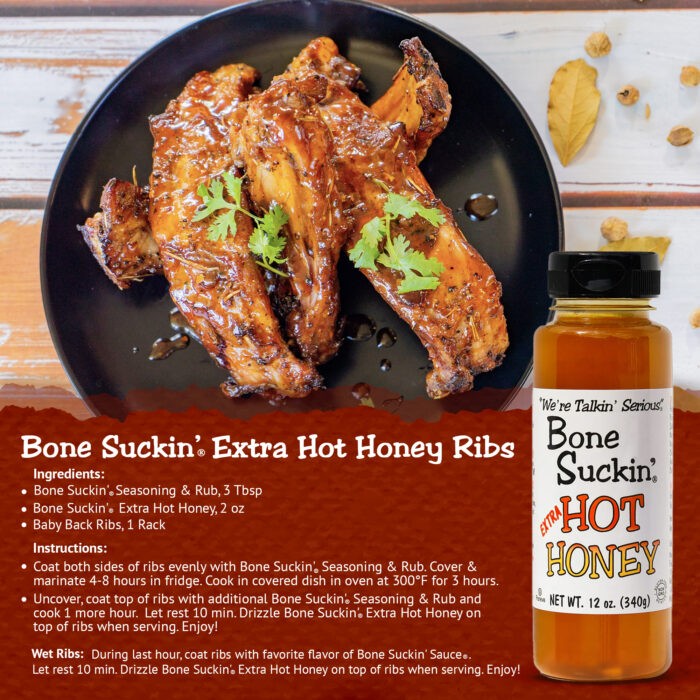 Bone Suckin' Extra Hot Honey Ribs Recipe