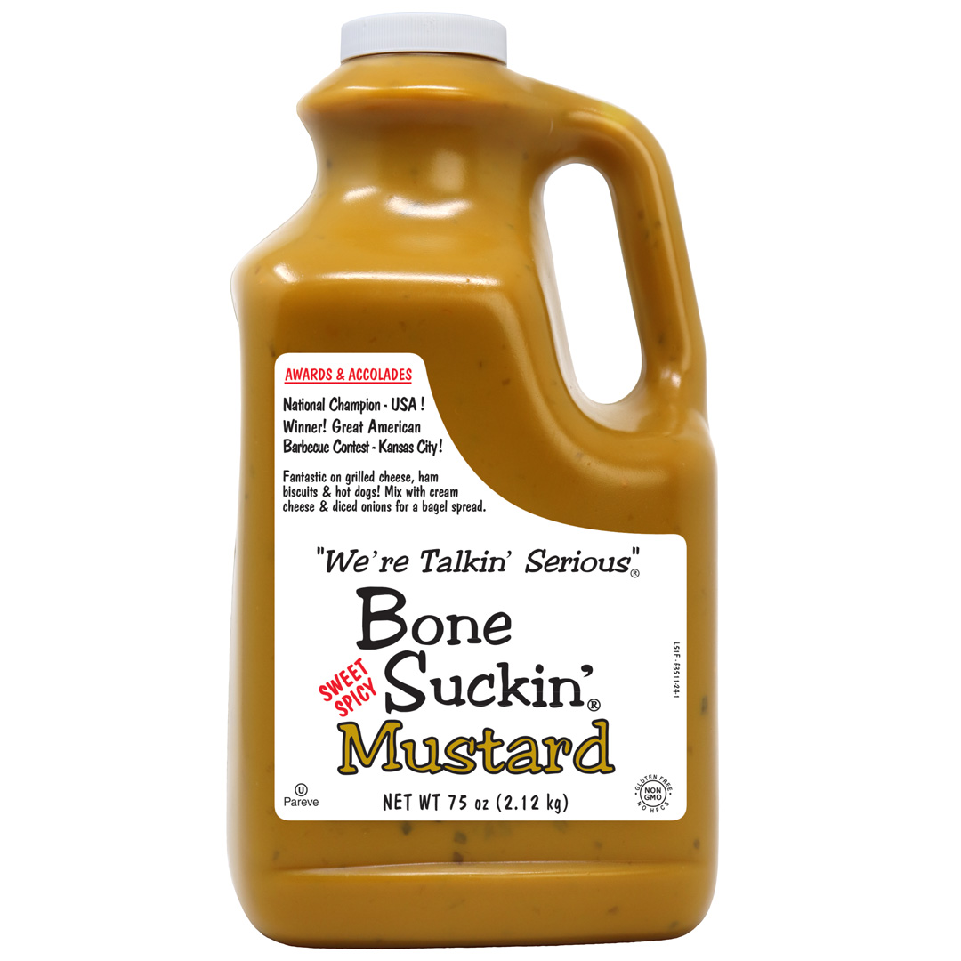 Bone Suckin' Sweet Spicy Mustard 75 oz. jug