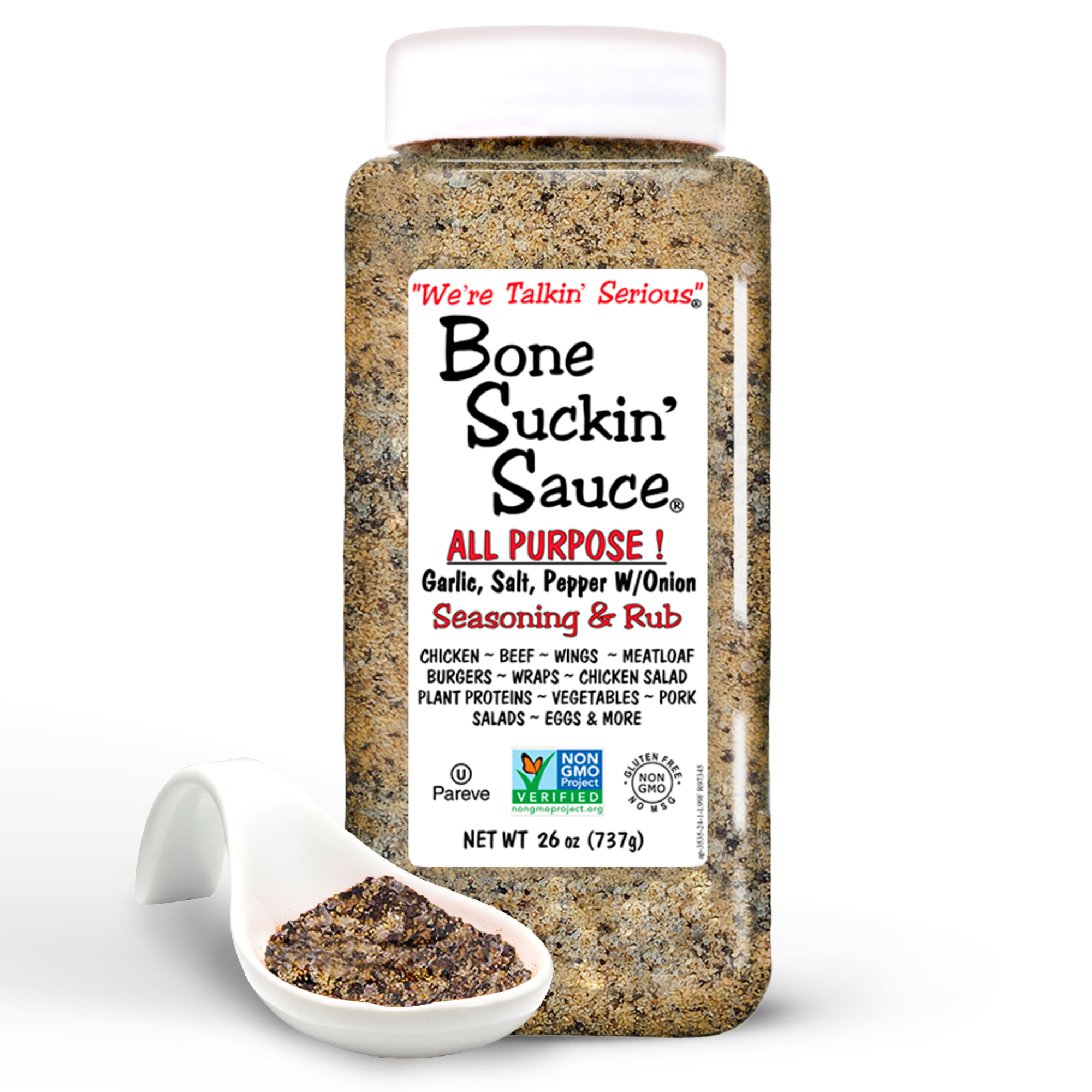 Bone Suckin' All Purpose Seasoning & Rub 26 oz.